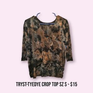 TRYST TIEDYE CROP TOP